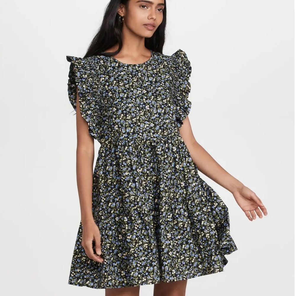 English Factory Women's Floral Ruffled Babydoll Dress size XS